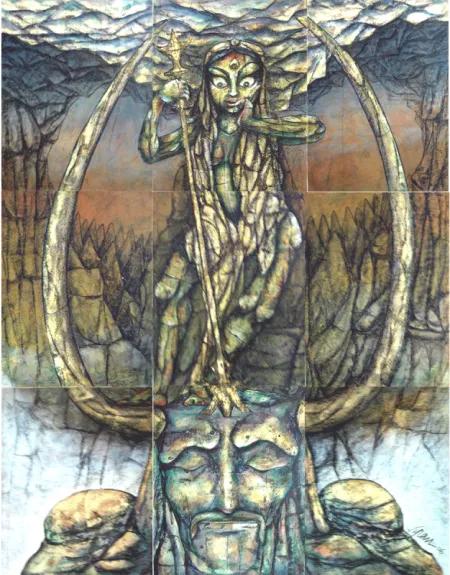 Untitled by Supam Adhikary - Mixed Media on Paper