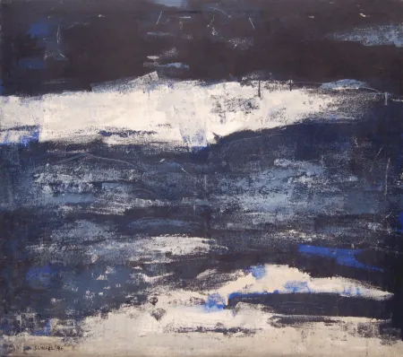 Marine - II by Sunil De - Acrylic on Canvas