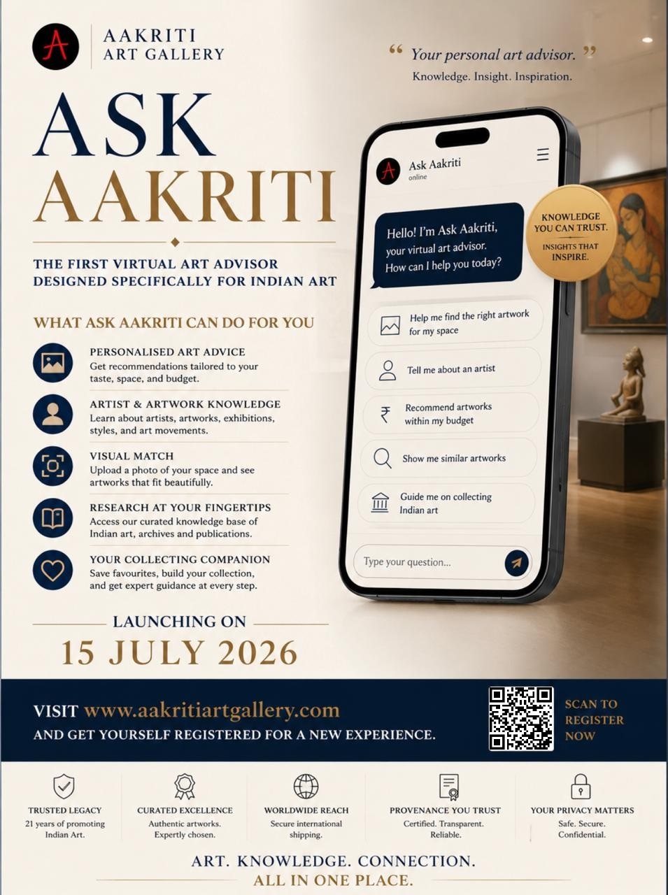 Aakriti Art Gallery to Launch “Ask Aakriti” – India’s First AI-Powered Virtual Art Advisor for Indian Modern & Contemporary Art