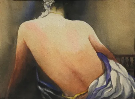 Charulata by Sudip Roy - Watercolour on Paper