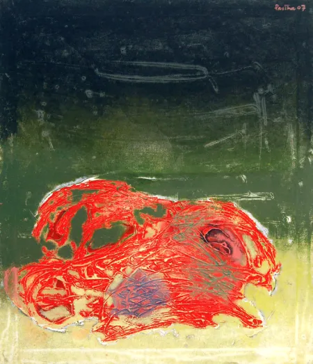 Composition by Partha Pratim Deb - Mixed Media on Canvas