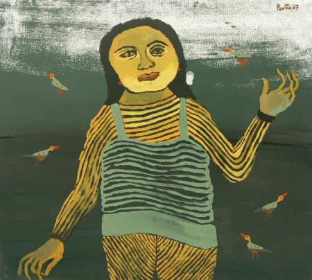 Untitled by Partha Pratim Deb - Acrylic on Canvas