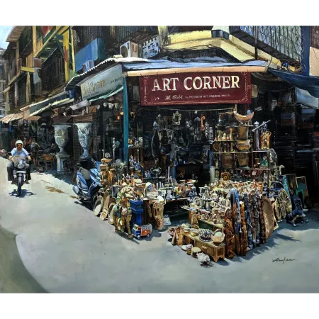 Chor Bazaar by Amlan Dutta - Acrylic on Canvas