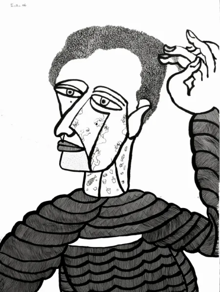 Untitled by Partha Pratim Deb - Pen & Ink on Paper