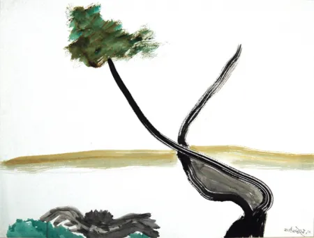 Untitled by Kartick Chandra Pyne - Watercolour on Handmade Paper