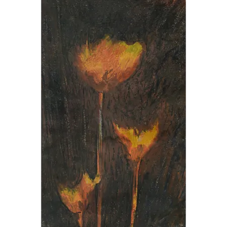Untitled by Gopal Ghose - Soft Pastel on Paper