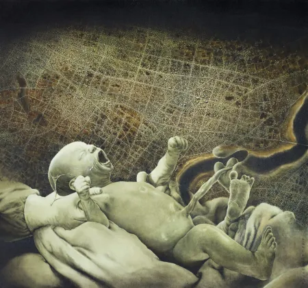 Birth by Prasenjit Sengupta - Acrylic on Canvas