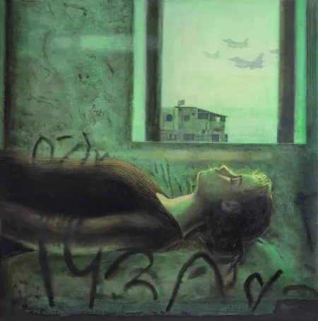 Fading Echo by Prasenjit Sengupta - Acrylic on Canvas