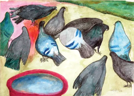 Untitled by Kartick Chandra Pyne - Watercolour on Handmade Paper