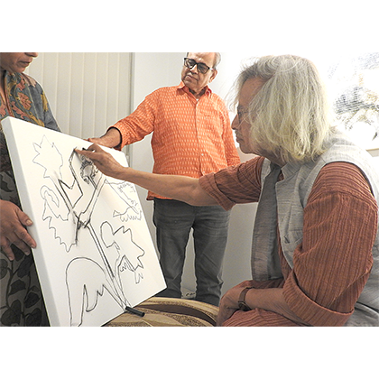 Exhibition catalogue: Letter from Jogen Chowdhury