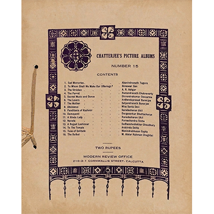 Exhibition catalogue: CHATTERJEE'S PICTURE ALBUMS