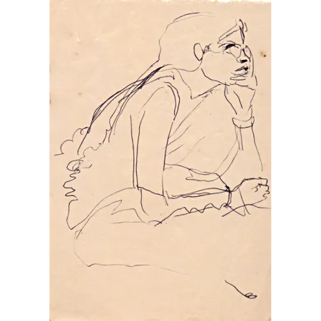 Untitled by K. G. Subramanyan - Ballpoint Pen on Paper
