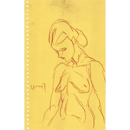 Untitled by K. G. Subramanyan - Crayon on Paper