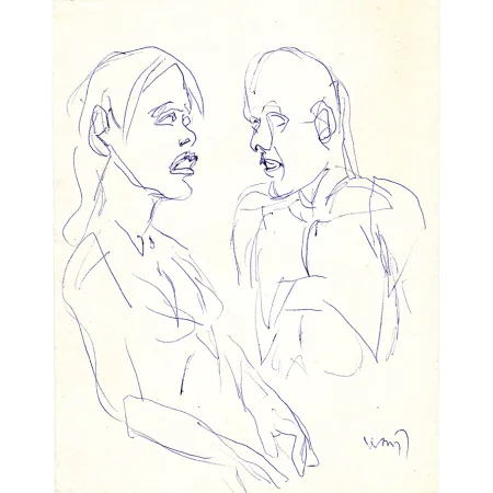 Untitled by K. G. Subramanyan - Ballpoint Pen on Paper