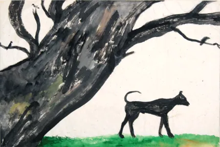 Untitled by Kartick Chandra Pyne - Watercolour on Nepali Hand made Paper