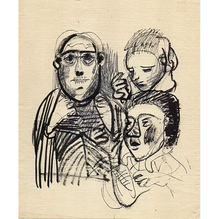 Untitled by K. G. Subramanyan - Ballpoint Pen & Ink on Paper