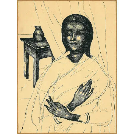 Untitled by K. G. Subramanyan - Pen and Ink on Paper