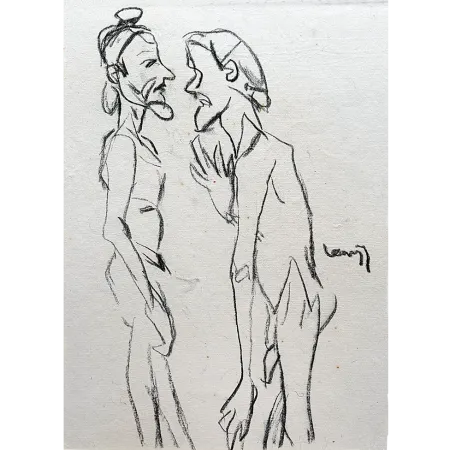 Untitled by K. G. Subramanyan - Crayon on Paper