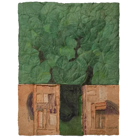 Vat Vraksh by Dattatreya Apte - Dyed & Hand Coloured Pulp Cast