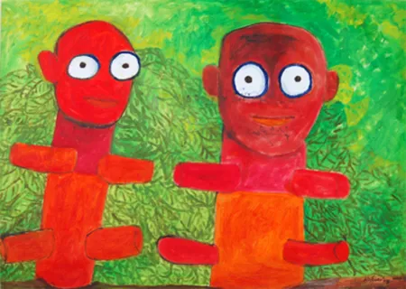 Untitled by Kartick Chandra Pyne - Watercolour on Handmade Paper