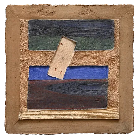 Between Green and Blue by Dattatreya Apte - Dyed & Hand Coloured Pulp Cast