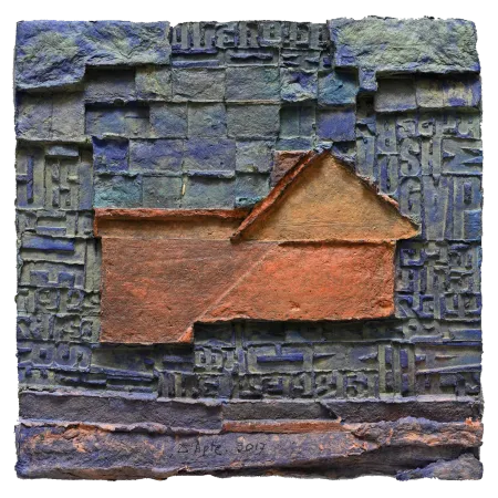 Brick House by Dattatreya Apte - Dyed & Hand Coloured Pulp Cast