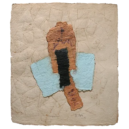 Composition by Dattatreya Apte - Unique Paper & Pulp Cast Collage