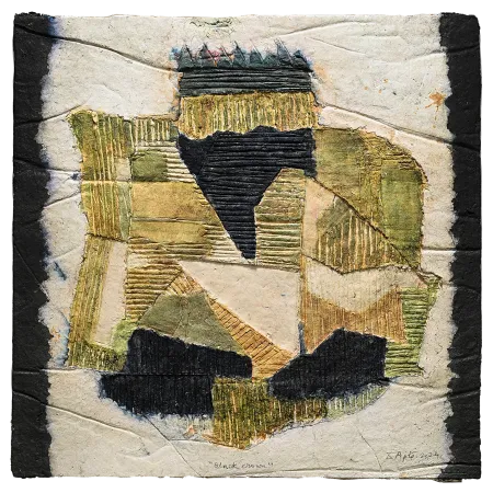 Black Crown by Dattatreya Apte - Dyed & Hand Coloured Pulp Cast