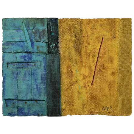 Colour Field - IV by Dattatreya Apte - Dyed & Hand Coloured Pulp Cast