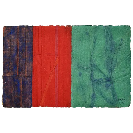 Colour Field - I by Dattatreya Apte - Dyed & Hand Coloured Pulp Cast