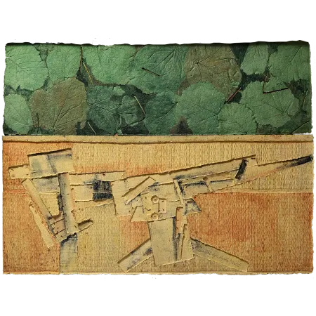 Kashmir by Dattatreya Apte - Dyed & Hand Coloured Pulp Cast