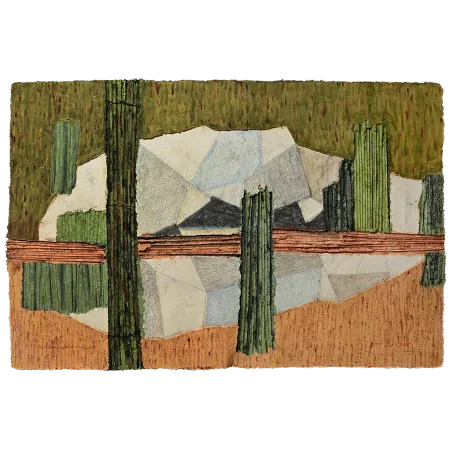 Rockies by Dattatreya Apte - Dyed & Hand Coloured Pulp Cast