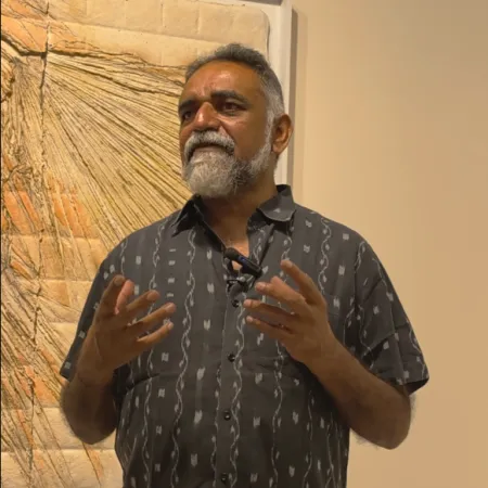 Suresh Jayaram at the Exhibition THE SOFT STONE