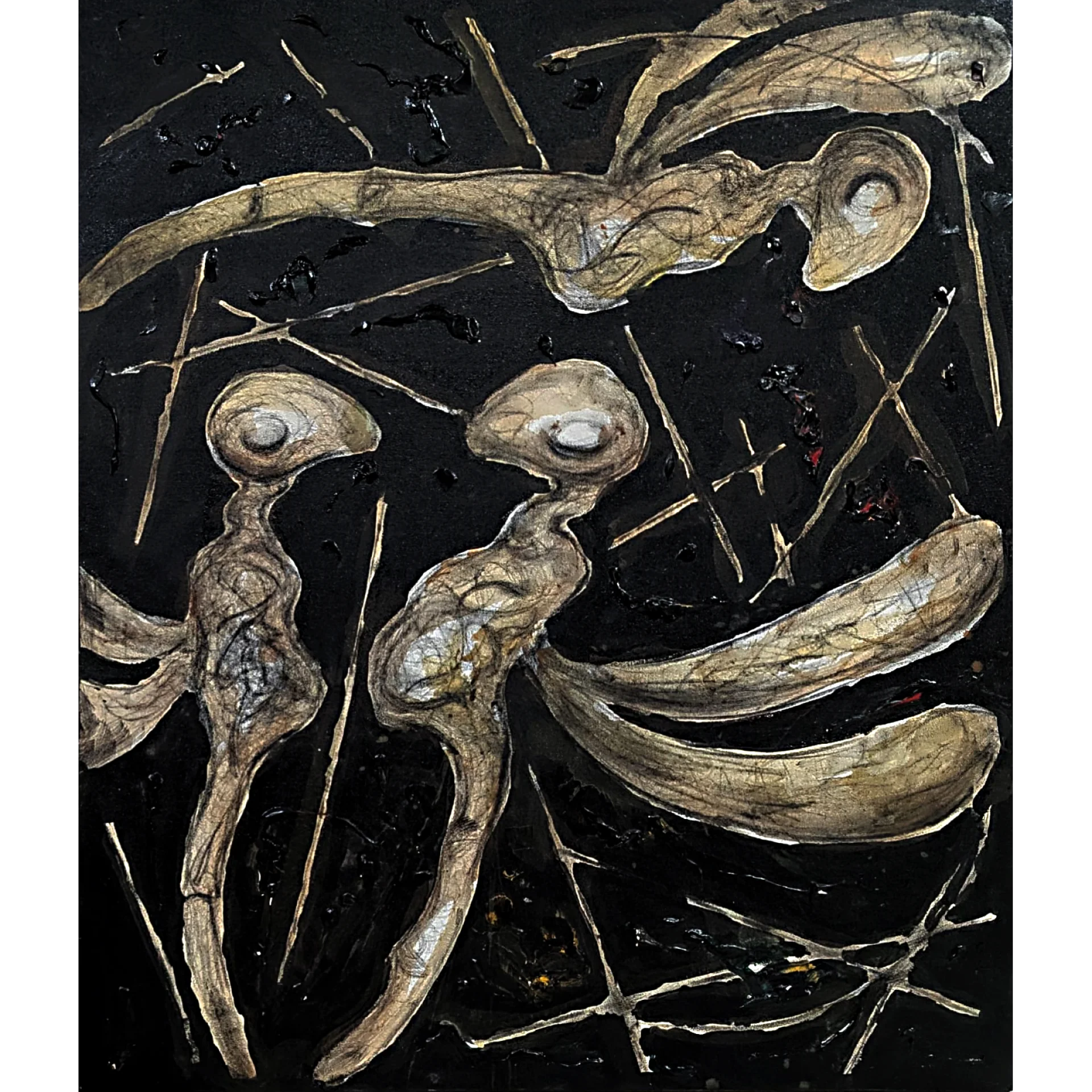 Untitled by Aditya Basak - Acrylic on Canvas