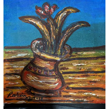 Untitled by Rabin Mondal - Acrylic on Canvas