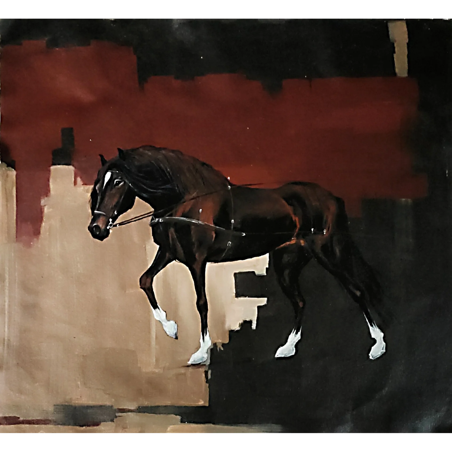 Horse Opus 1 by Pratick Mallick - Acrylic on Canvas