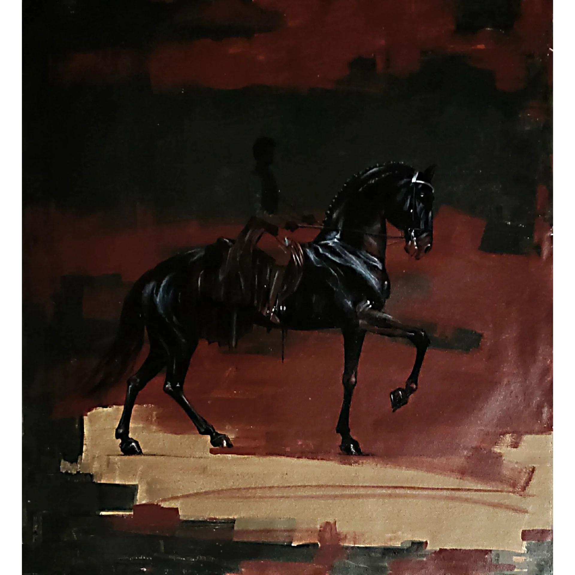 Horse Opus 3 by Pratick Mallick - Acrylic on Canvas