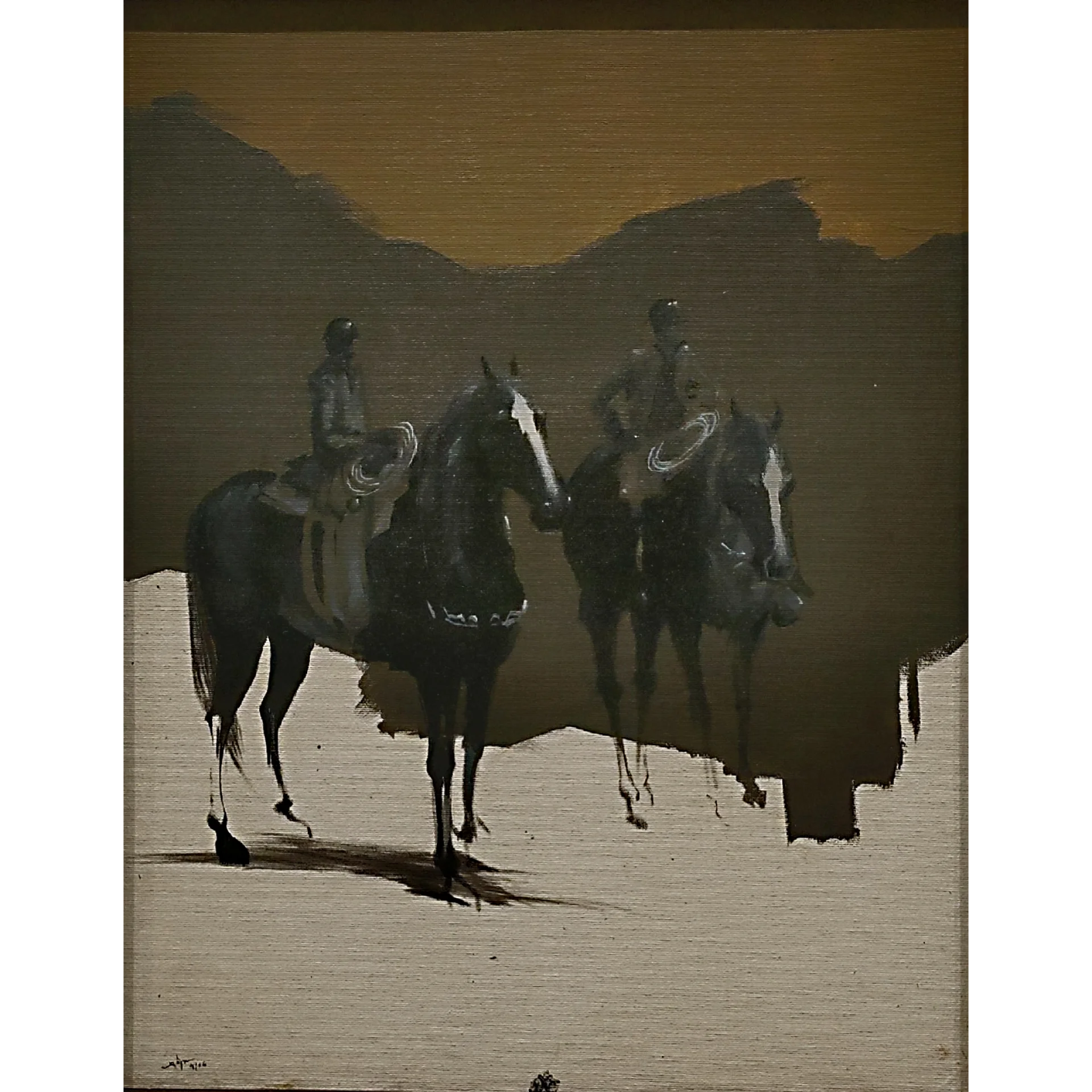 Horse 4 by Pratick Mallick - Acrylic on Canvas