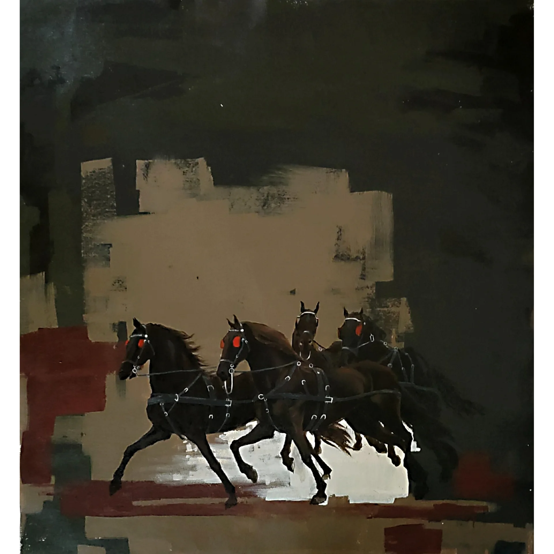 Horse Opus 2 by Pratick Mallick - Acrylic on Canvas