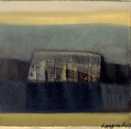 Meditation Reveals by Samindranath Majumdar - Acrylic on Canvas