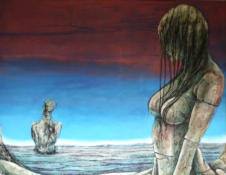 Untitled by Supam Adhikary - Acrylic on Canvas