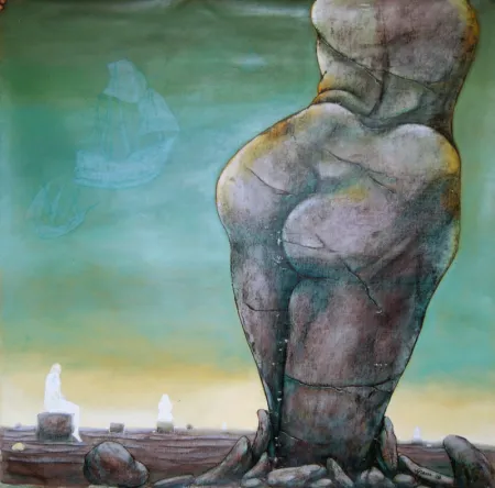 Untitled by Supam Adhikary - Acrylic on Canvas