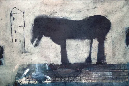 The Beast by Jayanta Roy - Acrylic on Canvas
