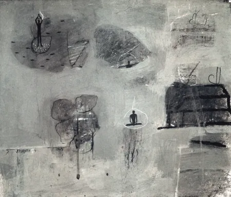 Untitled by Jayanta Roy - Mixed Media on Paper