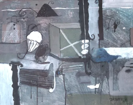 Untitled by Jayanta Roy - Acrylic on Paper