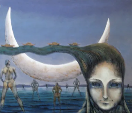Untitled by Supam Adhikary - Acrylic on Canvas