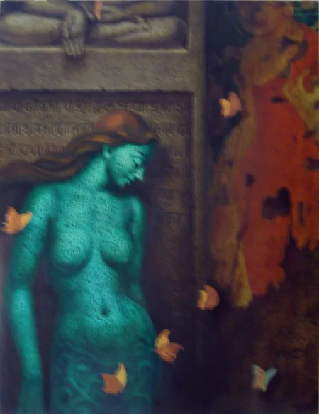 Golden Moment by Dipak Kundu - Acrylic on Canvas