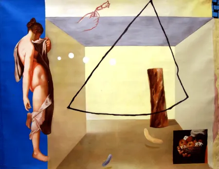 Look As You Like by Jayanta Roy - Oil & Acrylic on Canvas