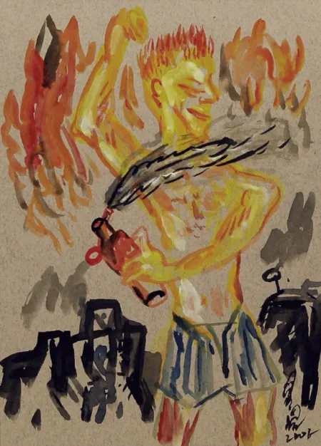 Untitled by Sourav Jana - Watercolour on Paper