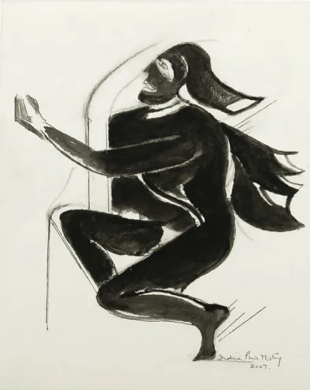 Untitled by Indira Puri Mistry - Drawing, Pen & Ink on Paper
